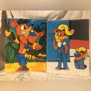 Two paintings crossover